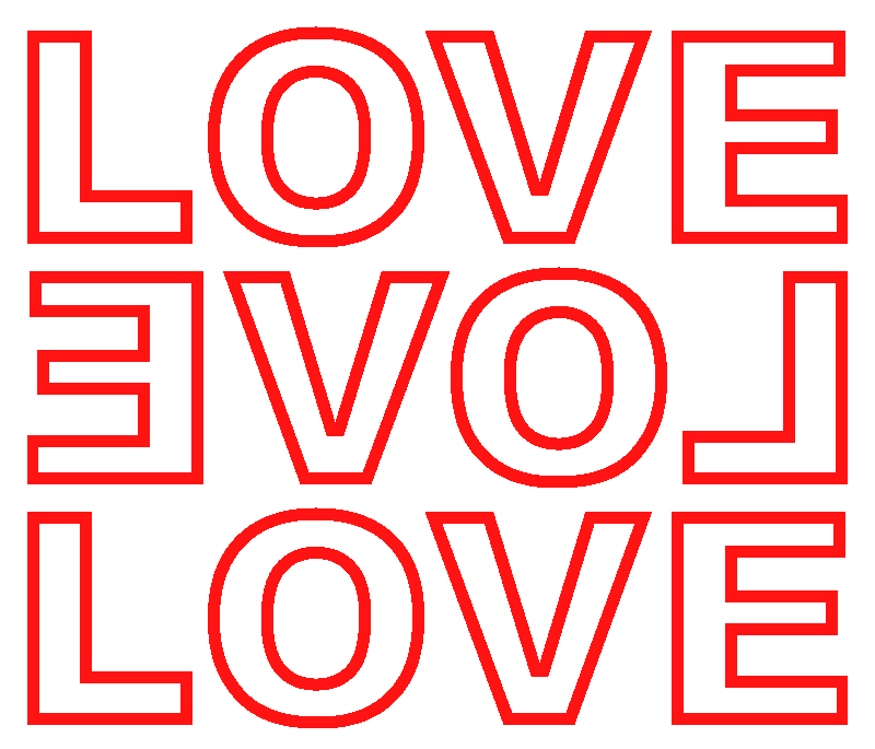 Claude Closky LOVELOVELOVE
