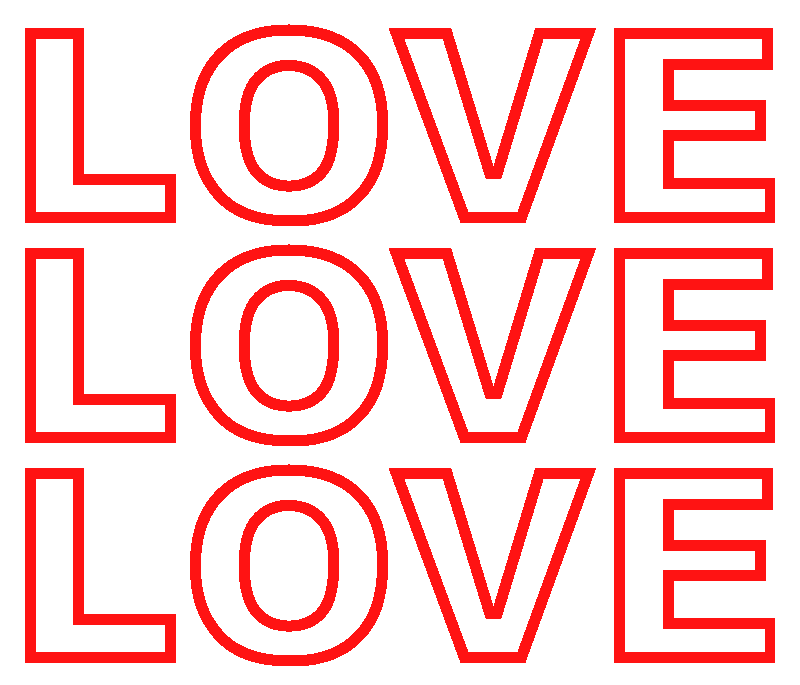 Claude Closky LOVELOVELOVE