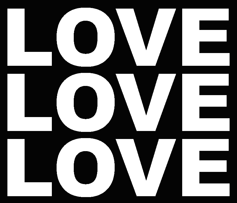 Claude Closky LOVELOVELOVE