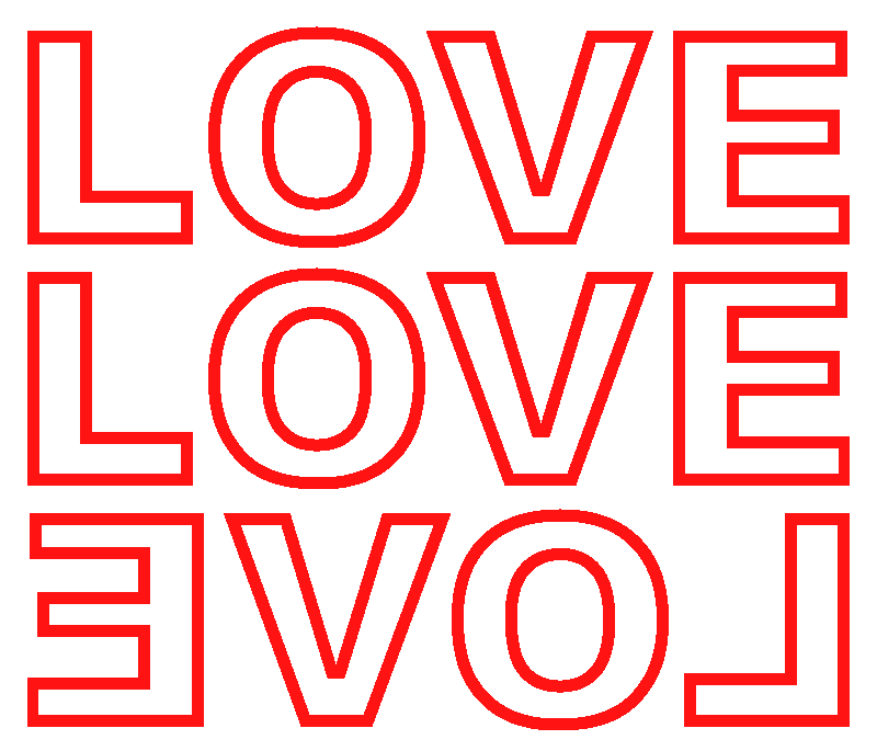 Claude Closky LOVELOVELOVE